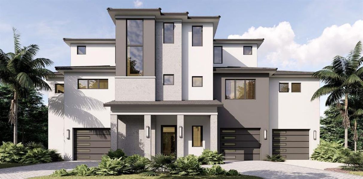 Front exterior of a new home in , Sarasota, FL, highlighting curb appeal (Image 2).