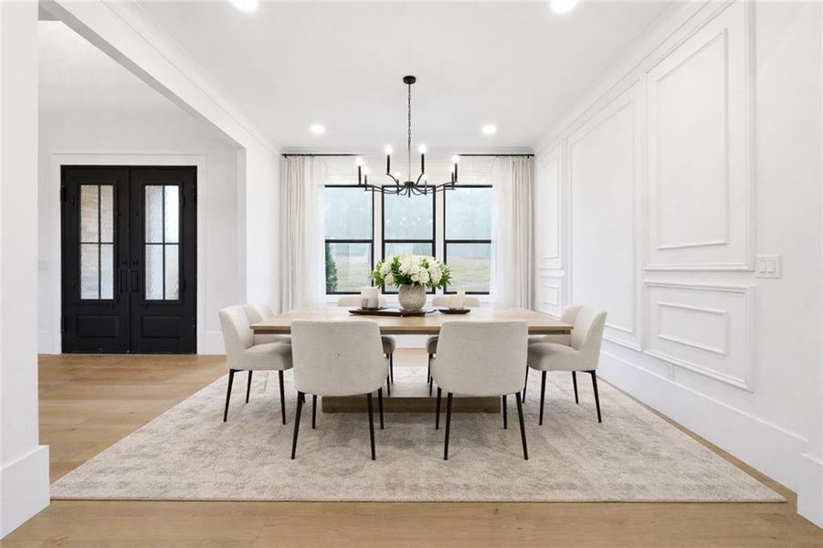 Furnished interior view inside a new home in , Buford (Image 9).