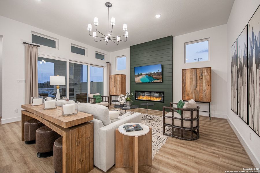 Furnished interior view inside a new home in Mesa Western, Cibolo (Image 11). Furnished interior view inside a new home in Mesa Western, Cibolo (Image 11).