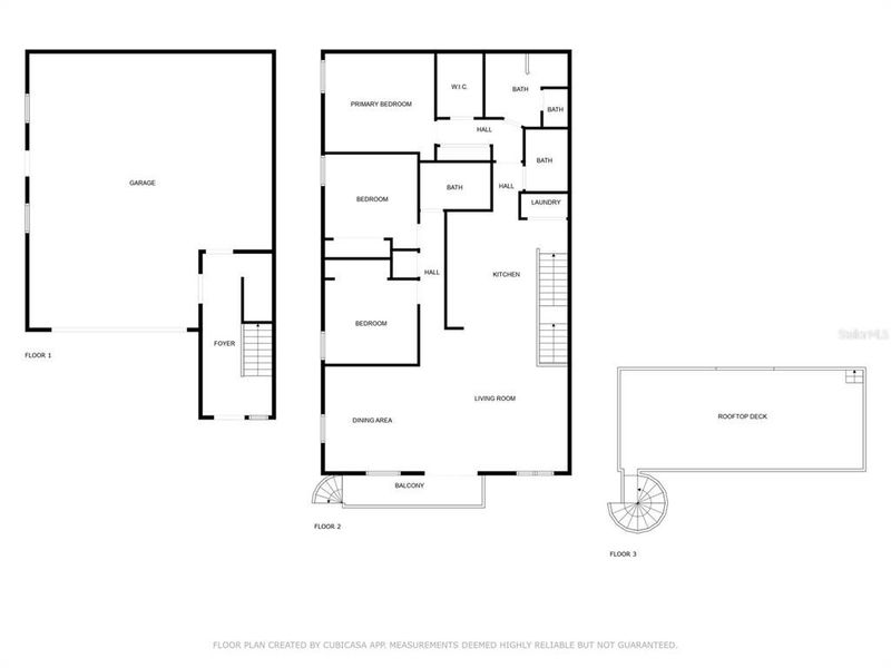 2D floor plan layout of this home in Terraces at 87th, St. Petersburg, FL (Image 4).