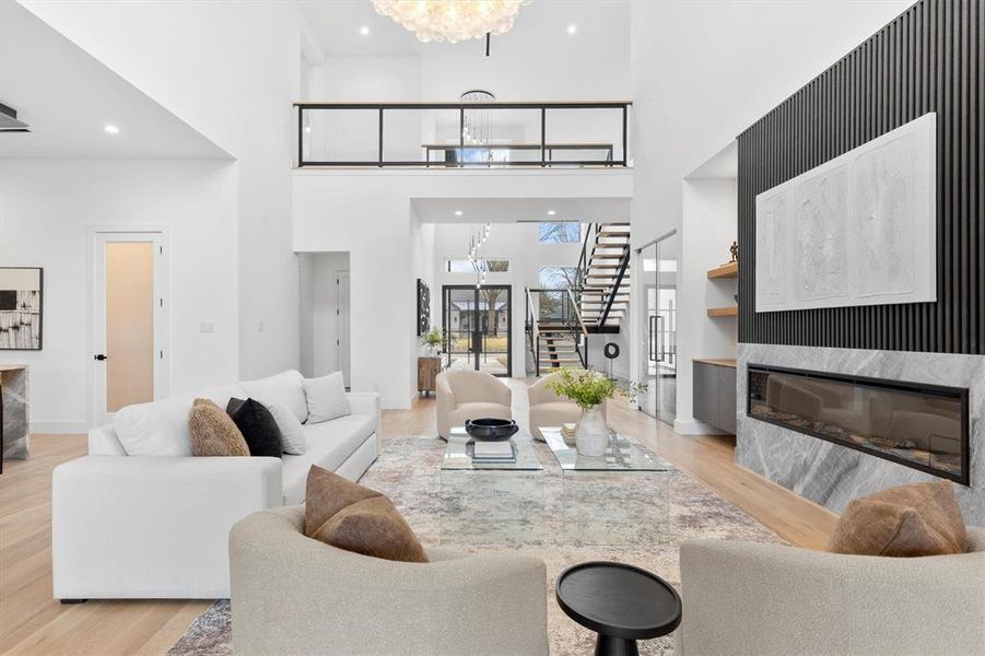 Furnished interior view inside a new home in , Dallas (Image 28).