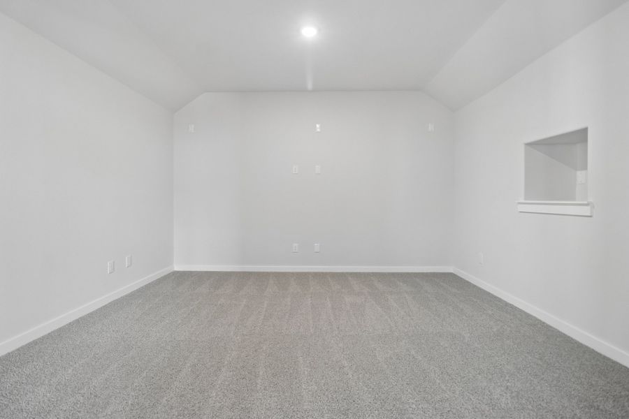 Media Room in the Masters home plan by Trophy Signature Homes