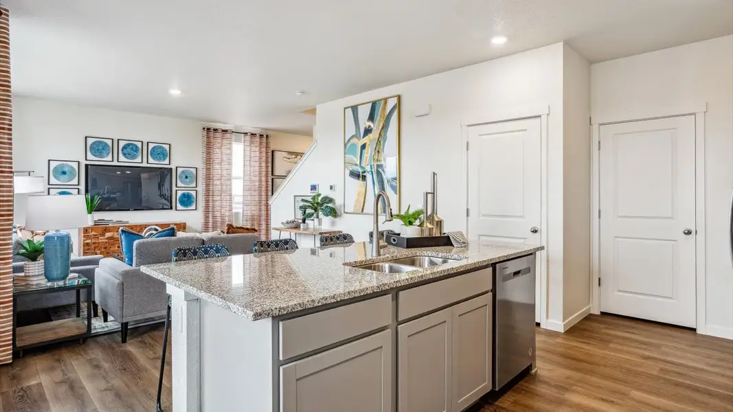 Furnished interior view inside a new home in The Ridge at Lorson Ranch, Colorado Springs (Image 10). Furnished interior view inside a new home in The Ridge at Lorson Ranch, Colorado Springs (Image 10).