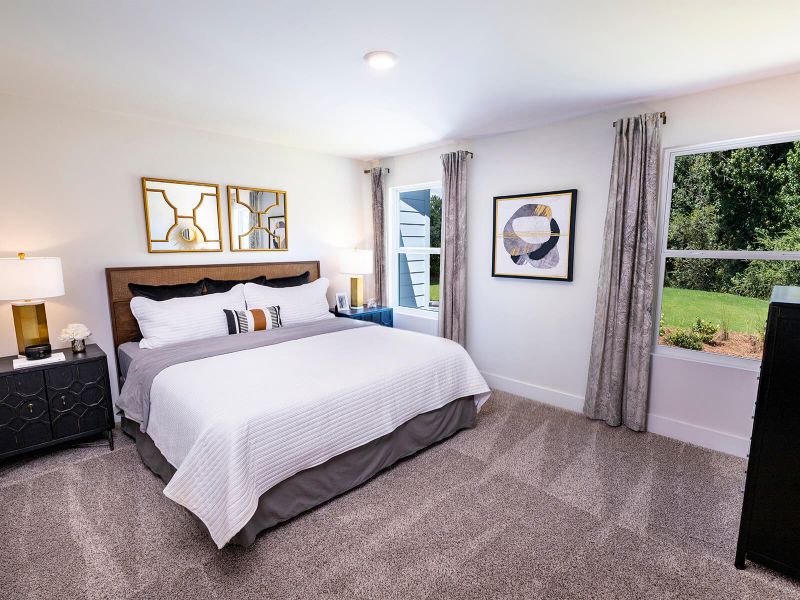 Your primary suite features a luxurious walk-in closet. Photography from City Station Townes. Your primary suite features a luxurious walk-in closet. Photography from City Station Townes.