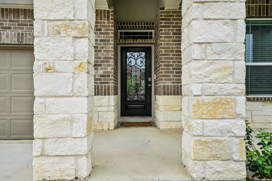 Exterior details and patio area of a home in Riverstone at Westpointe Express, San Antonio (Image 20). Exterior details and patio area of a home in Riverstone at Westpointe Express, San Antonio (Image 20).