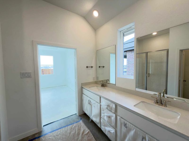 Primary Bathroom Construction Progress featuring the Timeless Collection