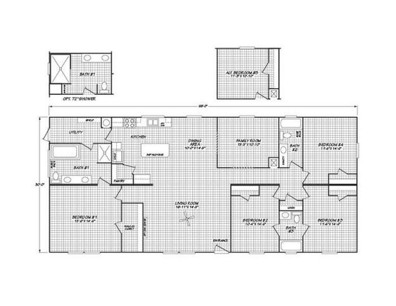 2D floor plan layout of this home in , Hartsville, SC (Image 3). 2D floor plan layout of this home in , Hartsville, SC (Image 3).