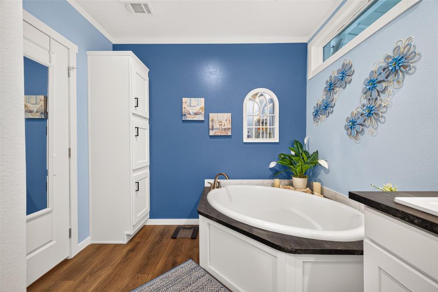 Furnished interior view inside a new home in , Willis (Image 10).