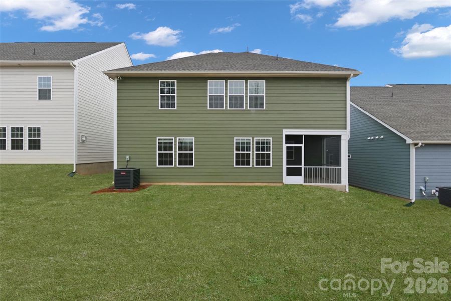 Exterior details and patio area of a home in Redhawk: Enclave, Belmont (Image 20).