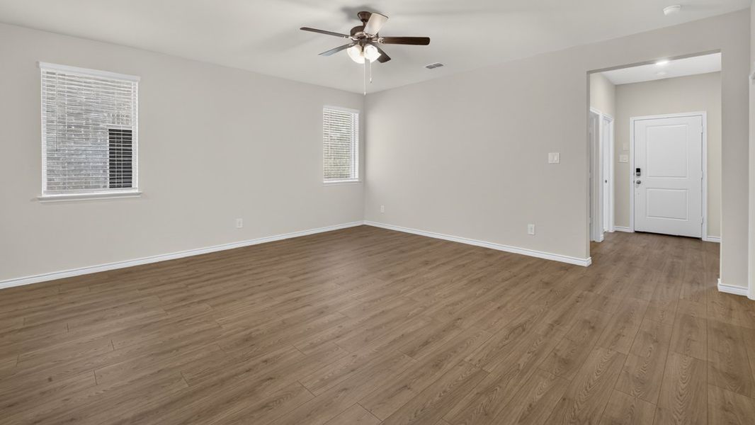 Representative unfurnished interior of a home built from the Cayuga by D.R. Horton in Lilybrooke at Legacy Hills, Celina (Image 8). Representative unfurnished interior of a home built from the Cayuga by D.R. Horton in Lilybrooke at Legacy Hills, Celina (Image 8).