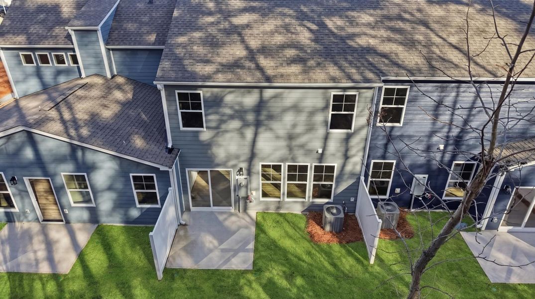 Exterior details and patio area of a home in Harbor Crossing, Greensboro (Image 26).