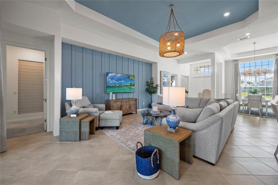 Furnished interior view inside a new home in Calusa Country Club, Lakewood Ranch (Image 12).