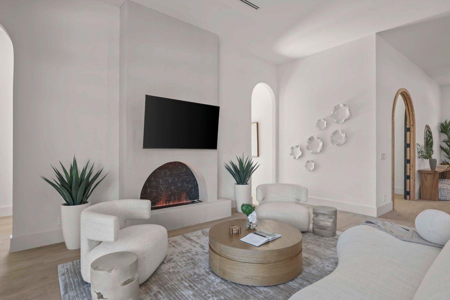 Furnished interior view inside a new home in , Delray Beach (Image 10). Furnished interior view inside a new home in , Delray Beach (Image 10).