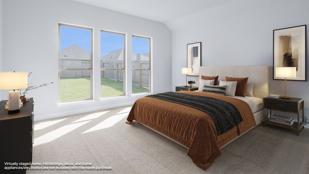 Furnished interior view inside a new home in The Highlands, Porter (Image 6).