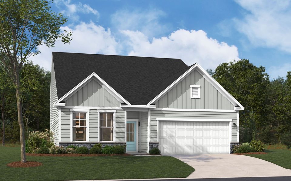 Representative exterior photo of a completed home built from the The Jefferson by Stanley Martin Homes in Green Tree Place, Anderson, SC (Image 59).
