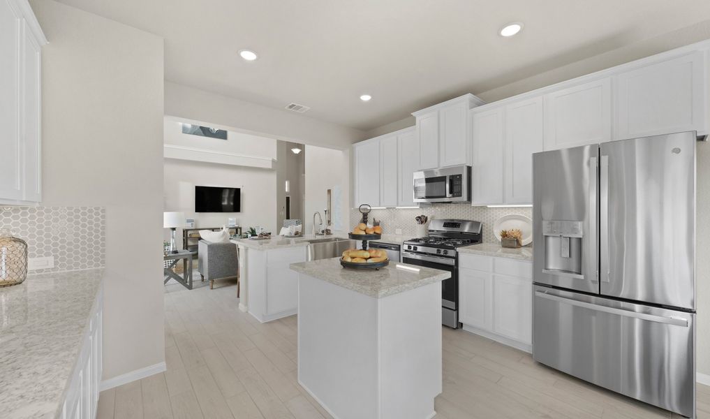 Kitchen with island