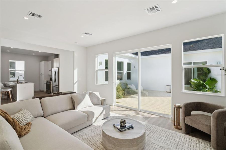 Furnished interior view inside a new home in , Lady Lake (Image 7). Furnished interior view inside a new home in , Lady Lake (Image 7).