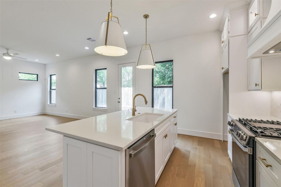 Furnished interior view inside a new home in Timbergrove Trails, Houston (Image 6).