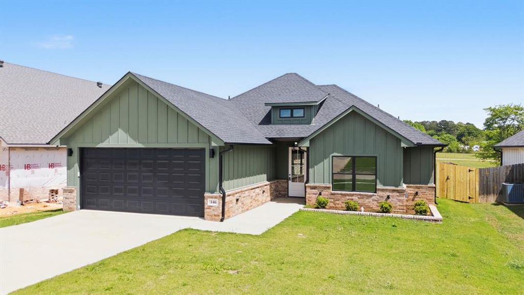 Front exterior of a new home in , Bullard, TX, highlighting curb appeal (Image 1). Front exterior of a new home in , Bullard, TX, highlighting curb appeal (Image 1).