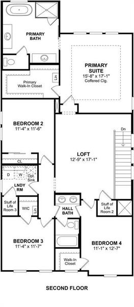 2D floor plan layout of this home in Heath Golf & Yacht Villas, Heath, TX (Image 3).