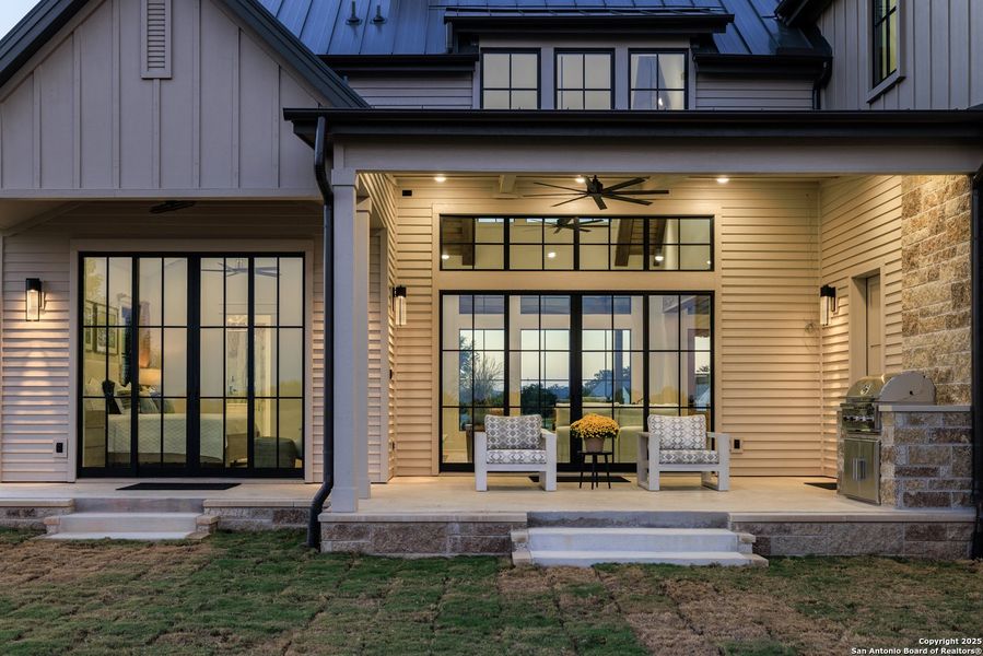 Exterior details and patio area of a home in , Fredericksburg (Image 4). Exterior details and patio area of a home in , Fredericksburg (Image 4).