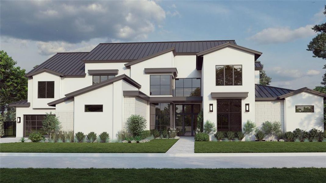 Exquisite New Construction Home by John Post Homes available in the sought after East Shore at Aria Isle, The Woodlands. Elegant stone and stucco exterior with metal roof allows for sophisticated curb appeal.