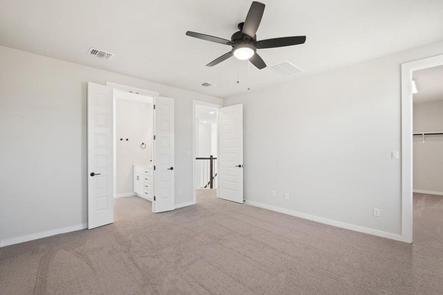 Spacious, unfurnished interior of a new home in Terrace Collection at Heritage, Dripping Springs (Image 12). Spacious, unfurnished interior of a new home in Terrace Collection at Heritage, Dripping Springs (Image 12).