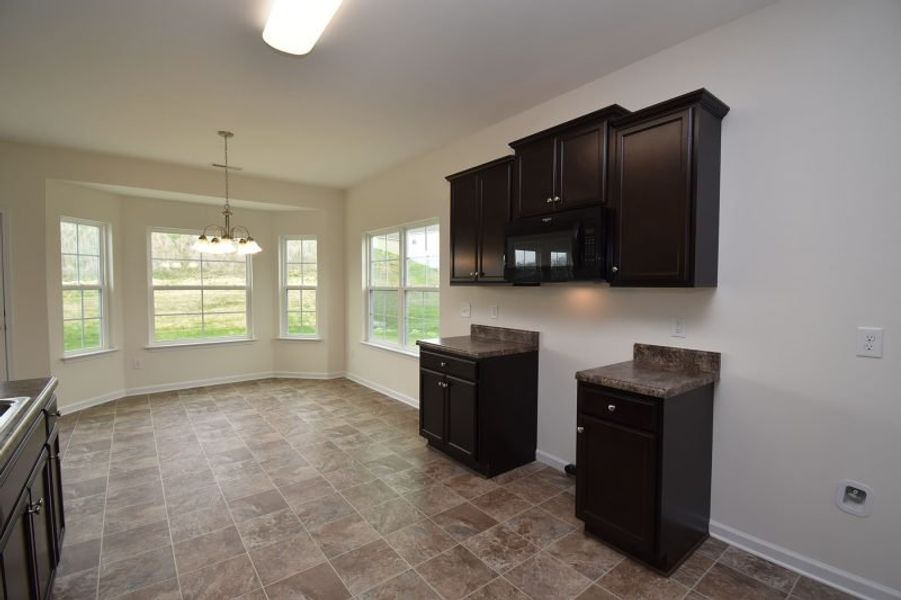 Representative furnished interior of a home built from the Irvine by Keystone Homes NC in Brassfield Meadows, Burlington (Image 6).