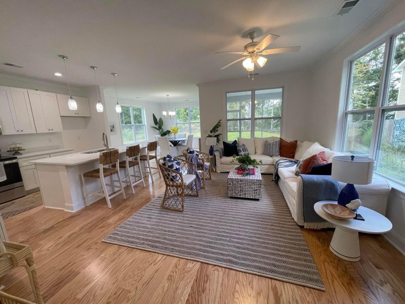 Furnished interior view inside a new home in , Summerville (Image 8).