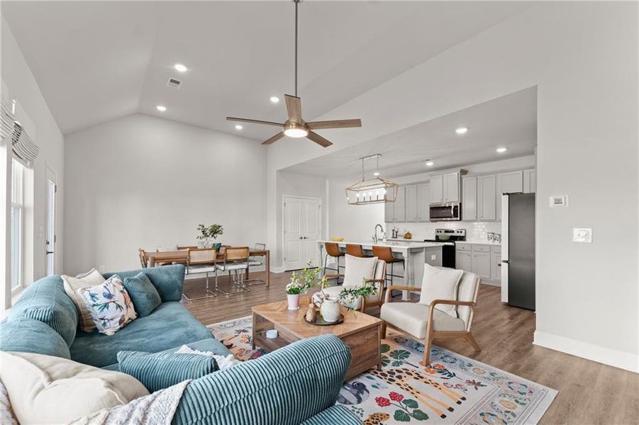 Furnished interior view inside a new home in , Homer (Image 13).