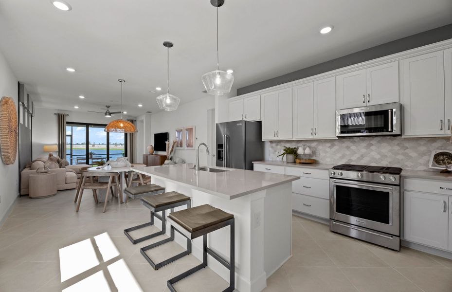 Open concept kitchen