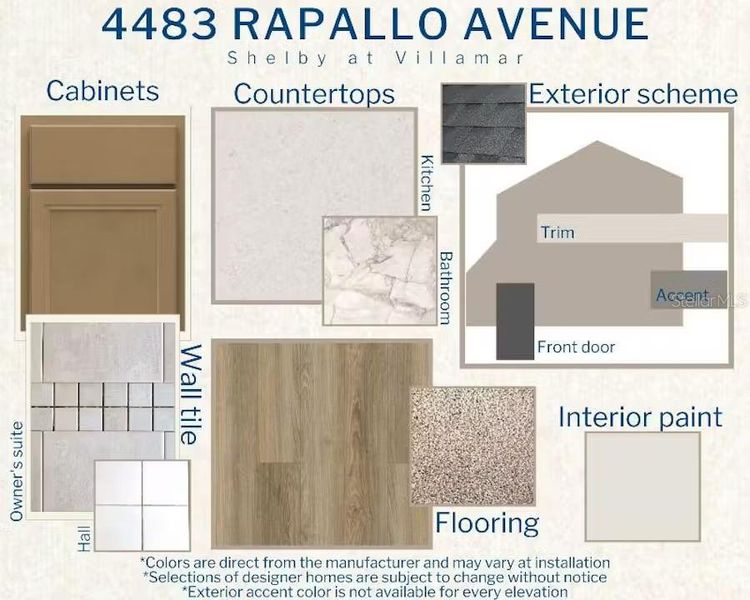 Sample of building materials used in homes in VillaMar, Winter Haven (Image 16).