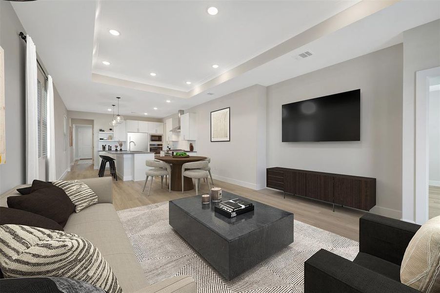 Furnished interior view inside a new home in Heritage Ranch, Sherman (Image 15).