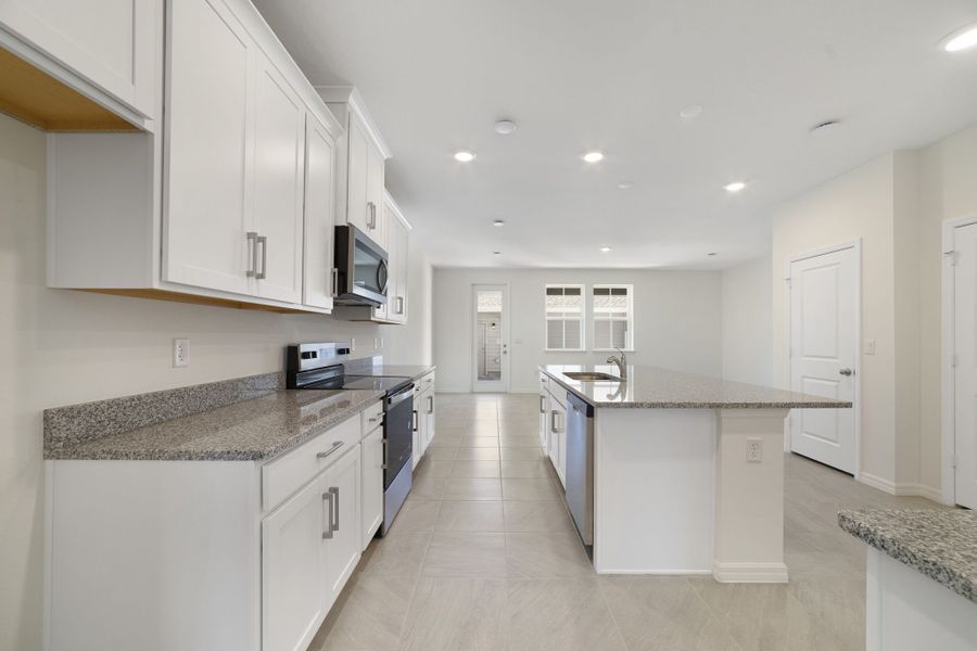 Furnished interior view inside a new home in Aulin Square, Oviedo (Image 9).