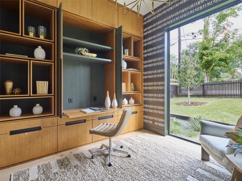 Exterior details and patio area of a home in , Austin (Image 32). Exterior details and patio area of a home in , Austin (Image 32).