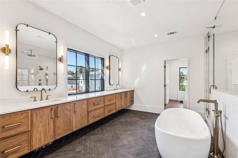 Furnished interior view inside a new home in , Atlanta (Image 13).