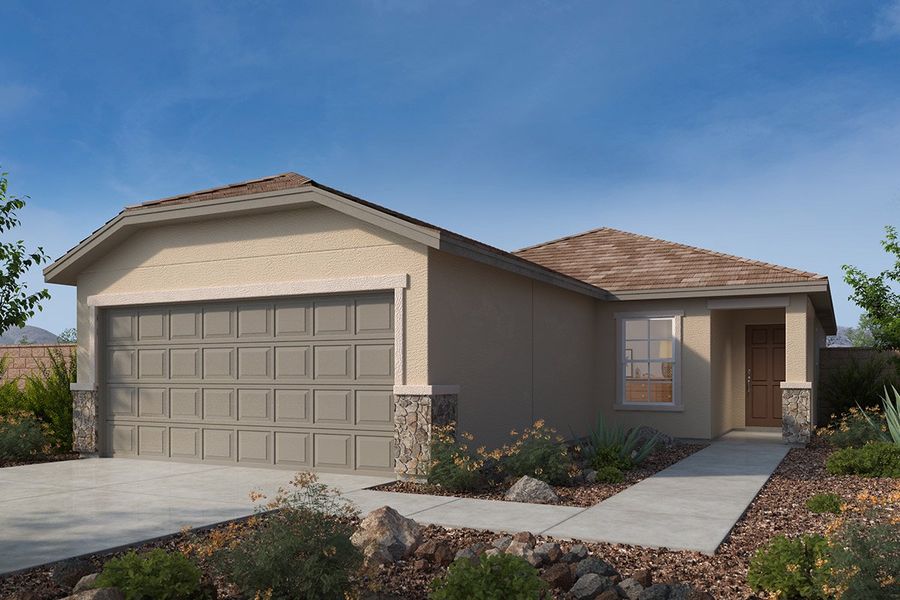 Exterior C with optional stone