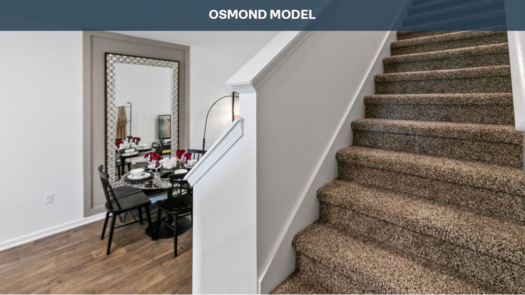 Furnished interior view inside a new home in Cordera Townhomes Express, St. Augustine (Image 11).