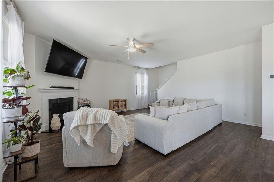 Furnished interior view inside a new home in The Enclave at Flat Rock Hills, Stonecrest (Image 18).