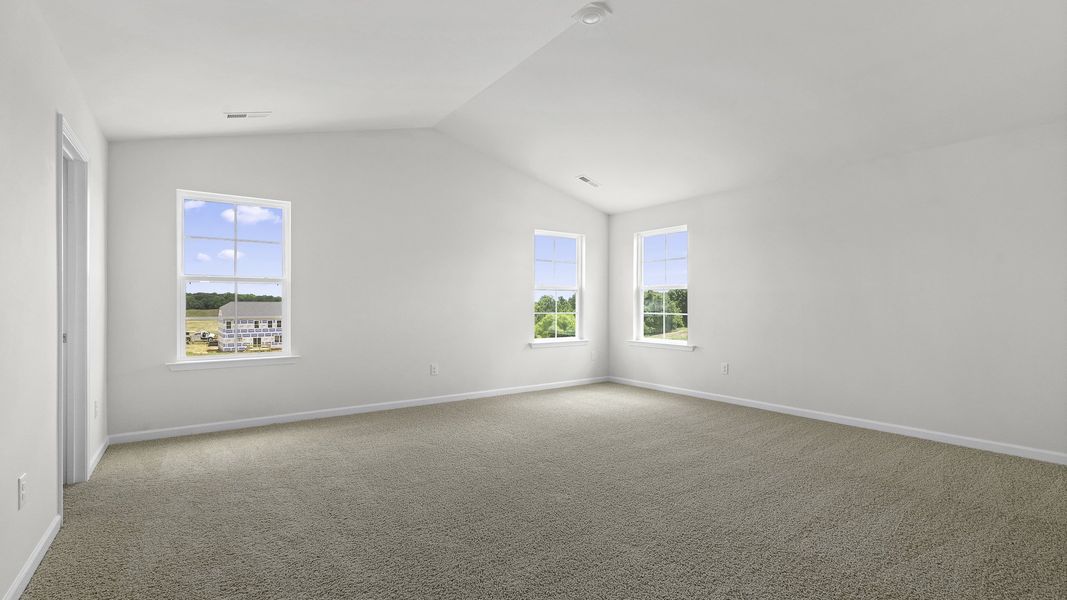 Spacious, unfurnished interior of a new home in The Landing at Summerhaven, Mebane (Image 23).