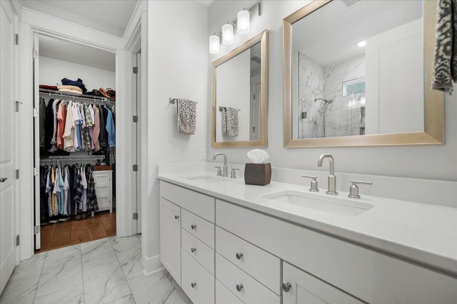 Furnished interior view inside a new home in K. Hovnanian's® Four Seasons at Lakes of Cane Bay, Summerville (Image 39).