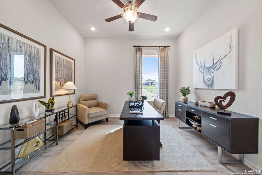Furnished interior view inside a new home in Applewhite Meadows, San Antonio (Image 3). Furnished interior view inside a new home in Applewhite Meadows, San Antonio (Image 3).