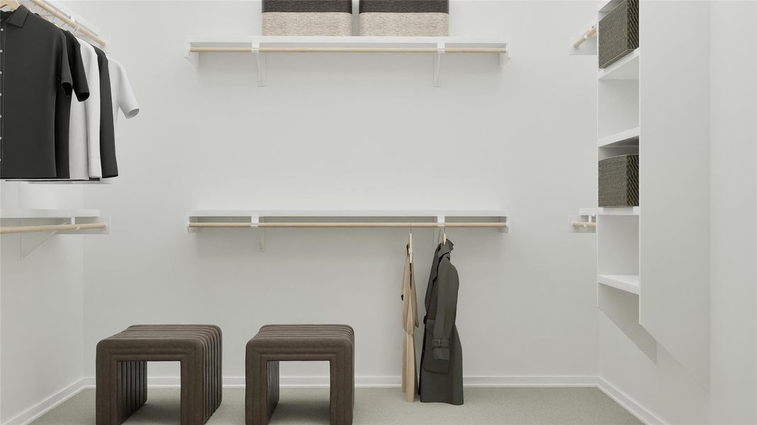 Furnished interior view inside a new home in Cotton Brook, Hutto (Image 33). Furnished interior view inside a new home in Cotton Brook, Hutto (Image 33).