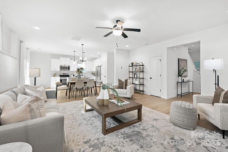 Furnished interior view inside a new home in , Huntersville (Image 3). Furnished interior view inside a new home in , Huntersville (Image 3).