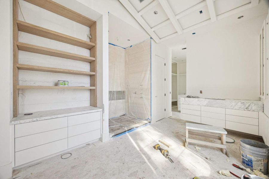 In-progress construction of a new home in , West University Place, TX (Image 17).