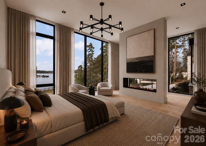 Primary suite. Disclosure: This image has been digitally enhanced with AI-generated virtual staging and does not reflect the property's actual condition. Primary suite. Disclosure: This image has been digitally enhanced with AI-generated virtual staging and does not reflect the property's actual condition.