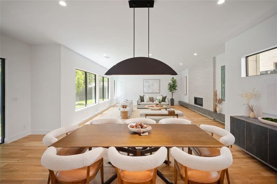 Furnished interior view inside a new home in , Dallas (Image 29).