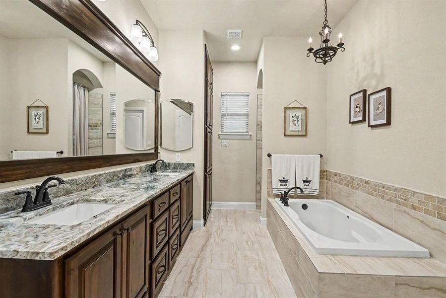 Furnished interior view inside a new home in , Weatherford (Image 12).