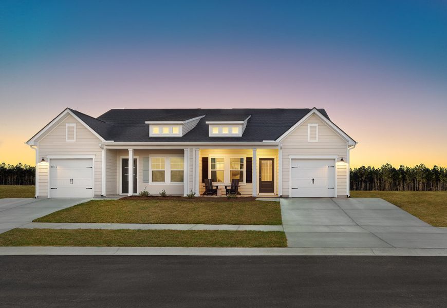 Front exterior of a new home in , Ravenel, SC, highlighting curb appeal (Image 19).