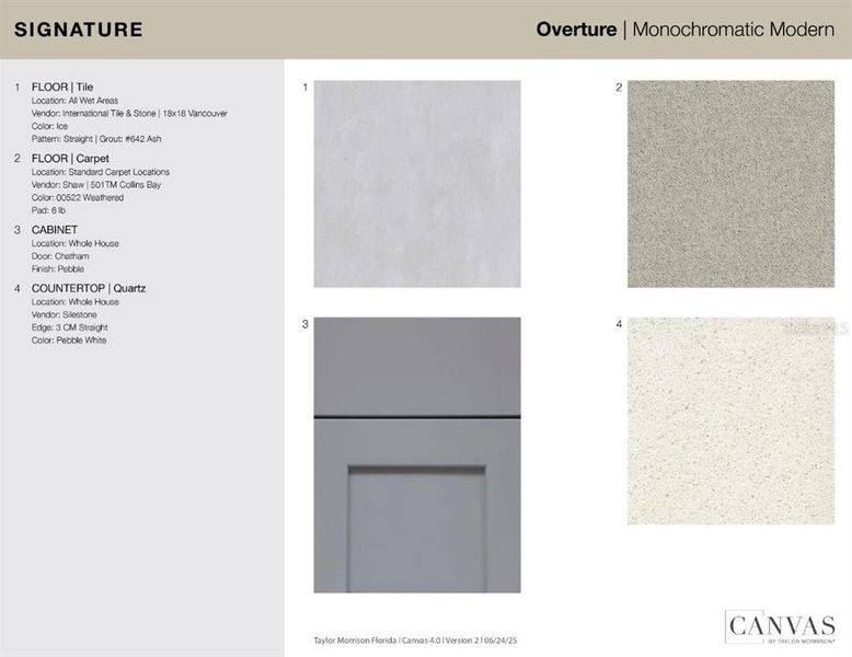 Sample of building materials used in homes in Skye Ranch Community Group Page, Sarasota (Image 19).